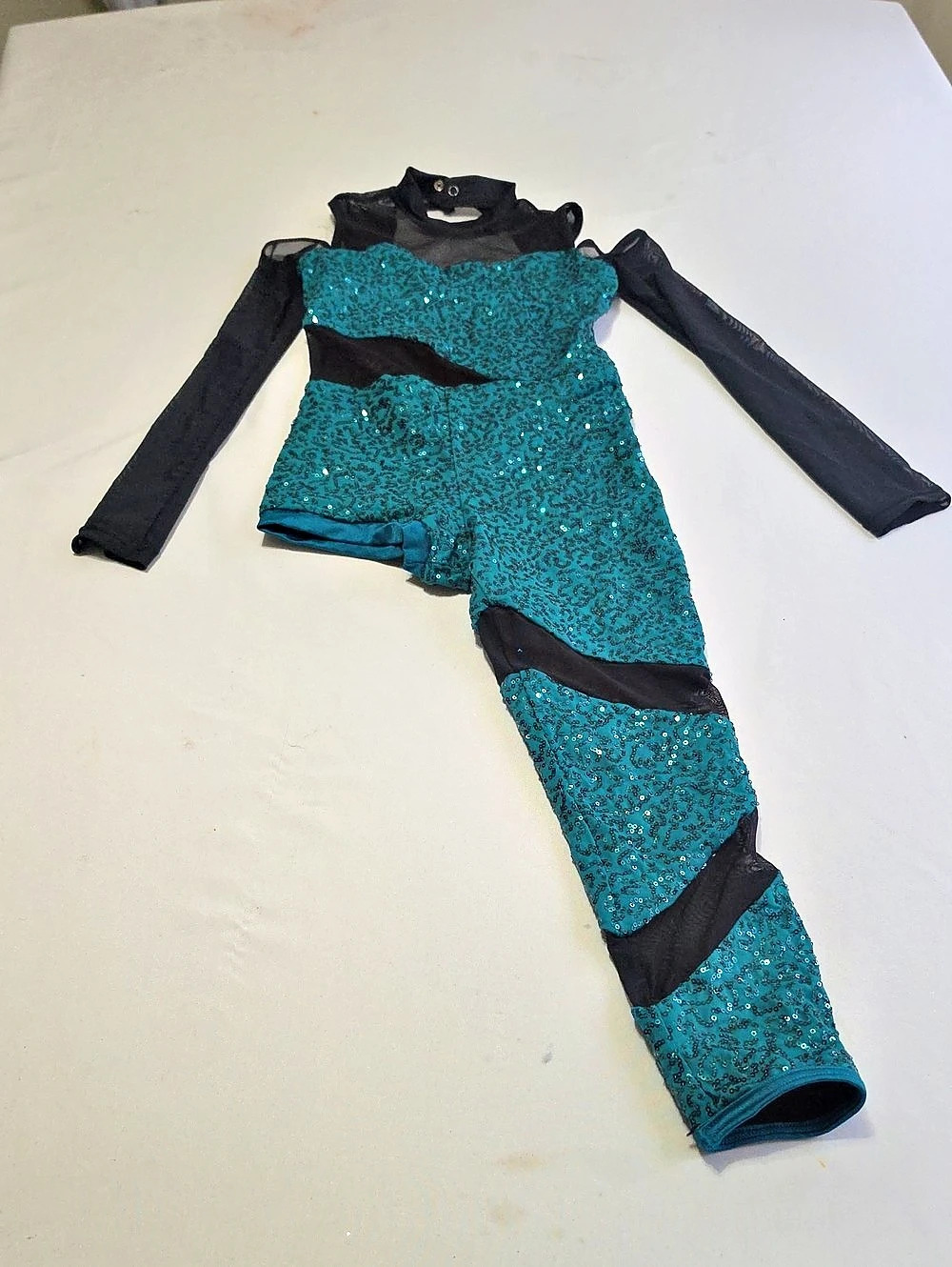 Weissman Sequin Mini Dress in Blue & Black